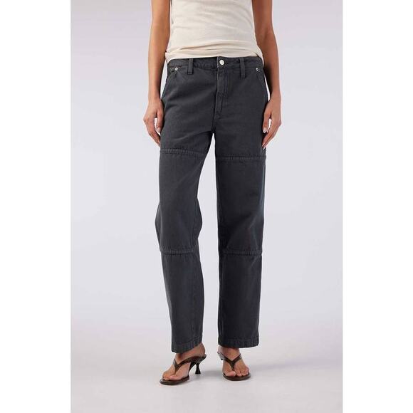 AMO Billie Field Straight Leg Cropped Pant in Pewter 25 - Picture 1 of 5